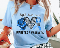 Diabetes Awareness DTF TRANSFER DTF 2016