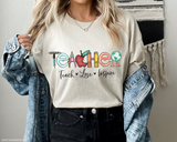 Teacher Teach Love Inspire DTF TRANSFER DTF2000