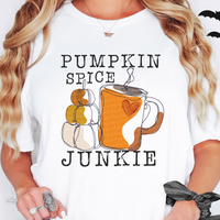 Pumpkin Spice Junkie DTF TRANSFER 4355