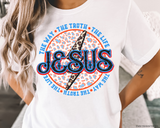 Jesus The Way The Truth The Life DTF Transfer 4587