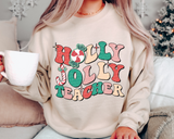 Holly Jolly Teacher DTF Transfer 4599