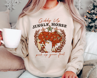 Giddy Up Jingle Horse Pick Up Your Feet DTF Transfer 4658