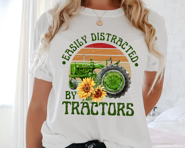 Easily Distracted By Tractors DTF Transfer 4701