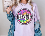 Teacher You Are Smart You Are Worthy You Are Heard You Are Important You Are Loved DTF Transfer 4781