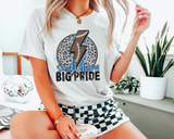 Football Blue Small Town Big Pride DTF TRANSFER 4974