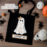 Custom Halloween Trick Or Treat Ghost DTF TRANSFER 5707