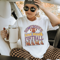 Somebody's Loud Mouth Football Mama DTF TRANSFER 5829