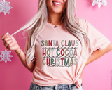 Santa Claus Snowflakes Hot Cocoa Sweaters Christmas Movies DTF TRANSFER