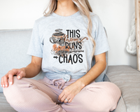 This Mom Runs On Coffee And Chaos DTF TRANSFER 0200