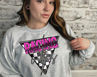 Racing Vibes Pink DTF TRANSFER 2546