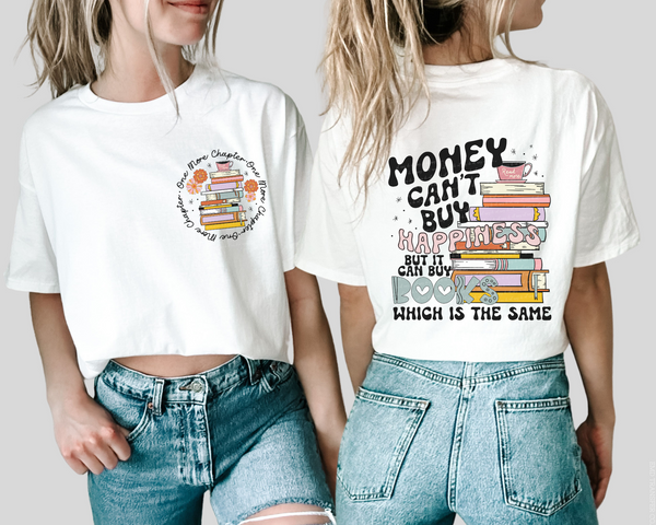 Money Can't Buy Happiness But It Can Books 2 PNG Digital File
