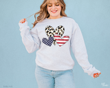Hearts Red White & Blue DTF TRANSFER 4299
