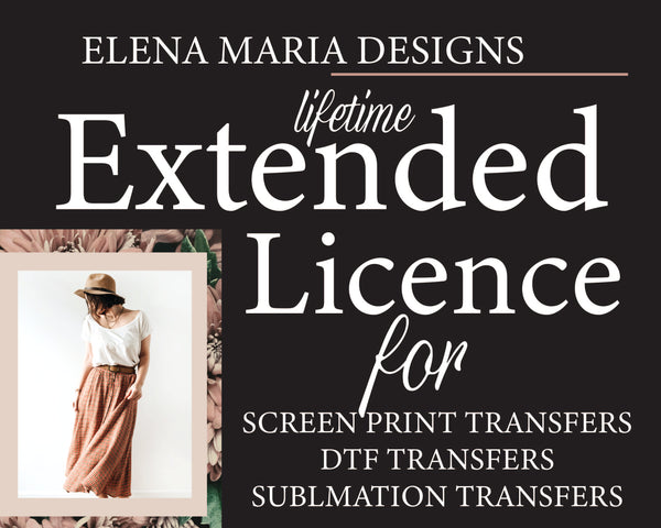 Lifetime Extended License For Screen Print Transfers, DTF, and Sublimation Transfers